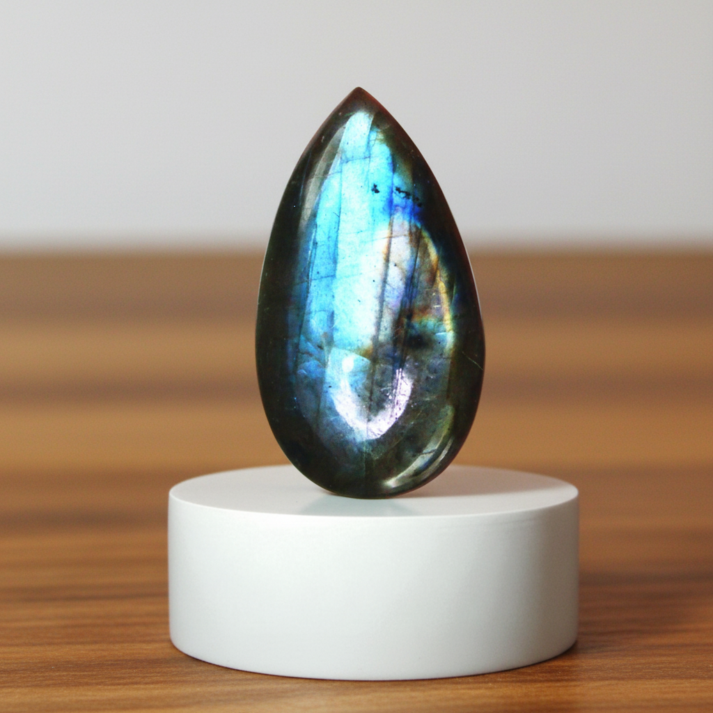 Pierre de Collection : Spectrolite Royale – Éclat Bleu Électrique – 29 cts