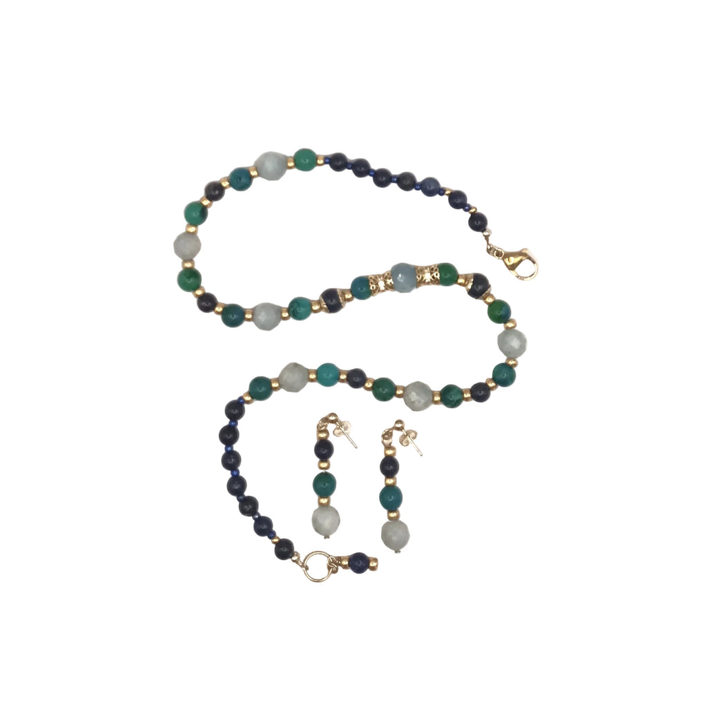 Phoenix Ocean Duo - Aigue-Marine & Acier Plaqué Or 18K