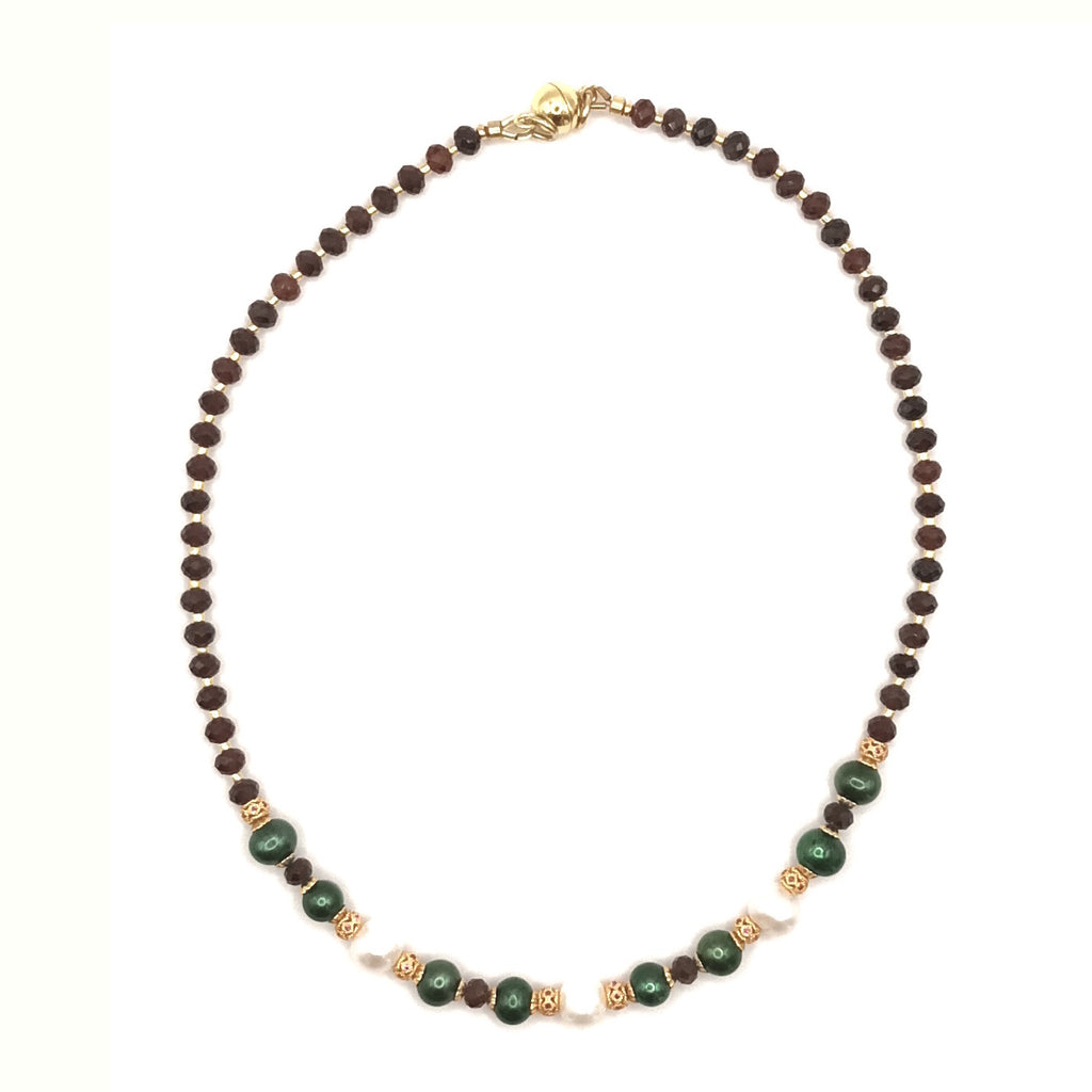 Eternal Velvet Collier - Grenat & Argent S925