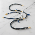 Abyssal Blue Set - Rare Tourmaline Bleue et  Cyanite & Argent S925