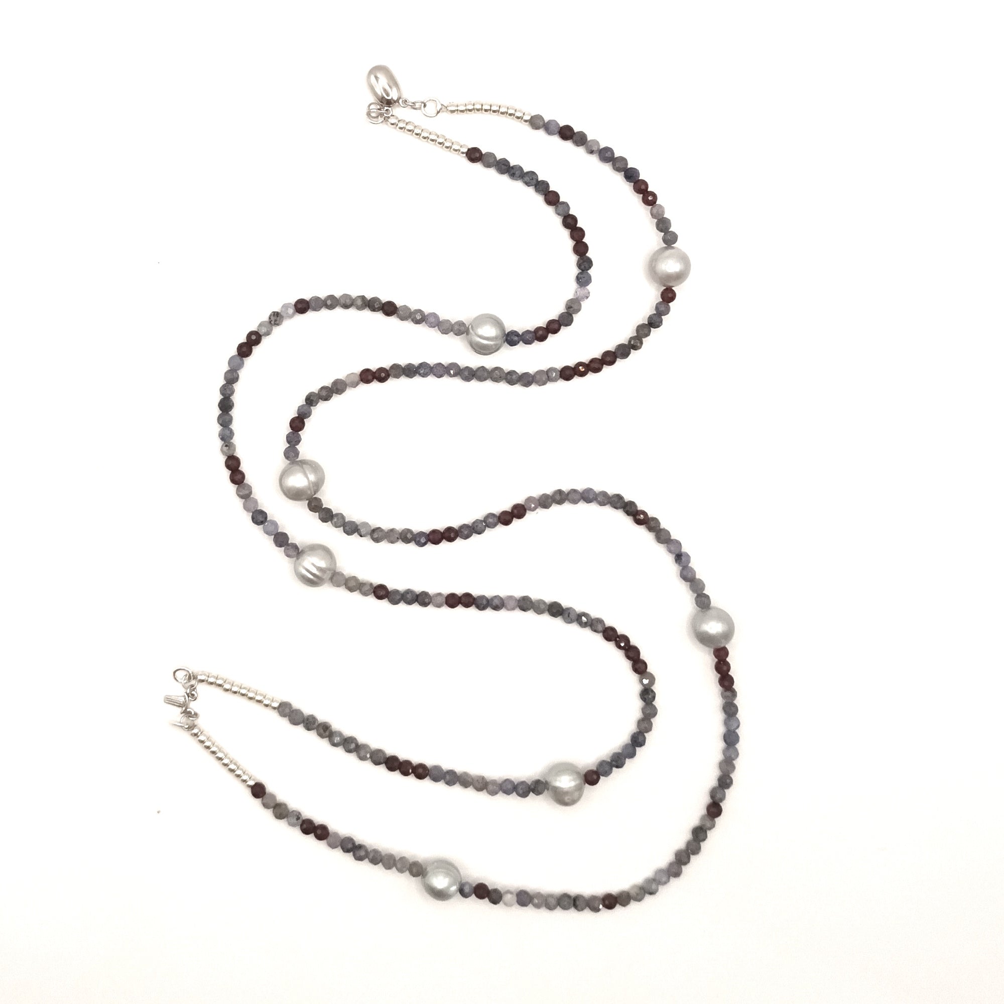 Tanzanite Elegance - Collier Double Rang Tanzanite & Argent S925
