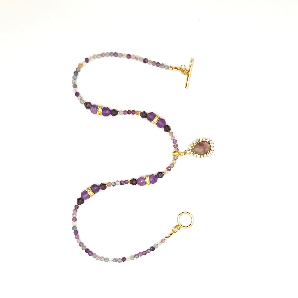 Mineral Harmony - Fluorite & Plaqué Or 18K