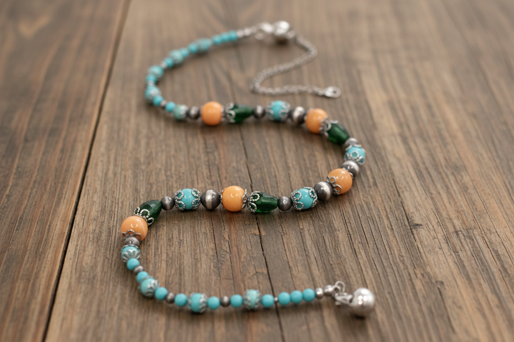 Magnifique collier Amérindien Spirit - Perles Navajo Argent et Bumblebee -Argent S925
