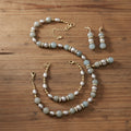 Ocean Serenity Parure - Aigue-Marine & Plaqué Or