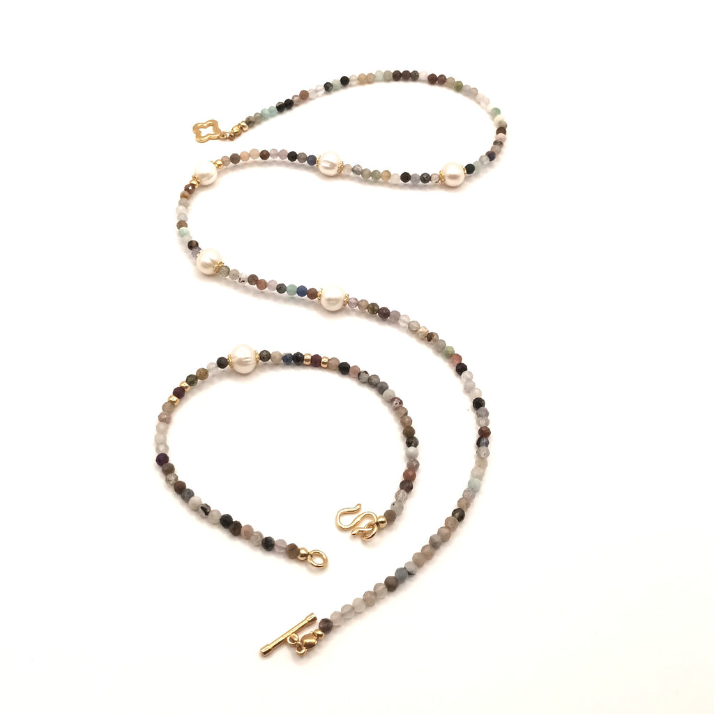 Rainbow Harmony Duo- Pierres Multicolores & Argent S925