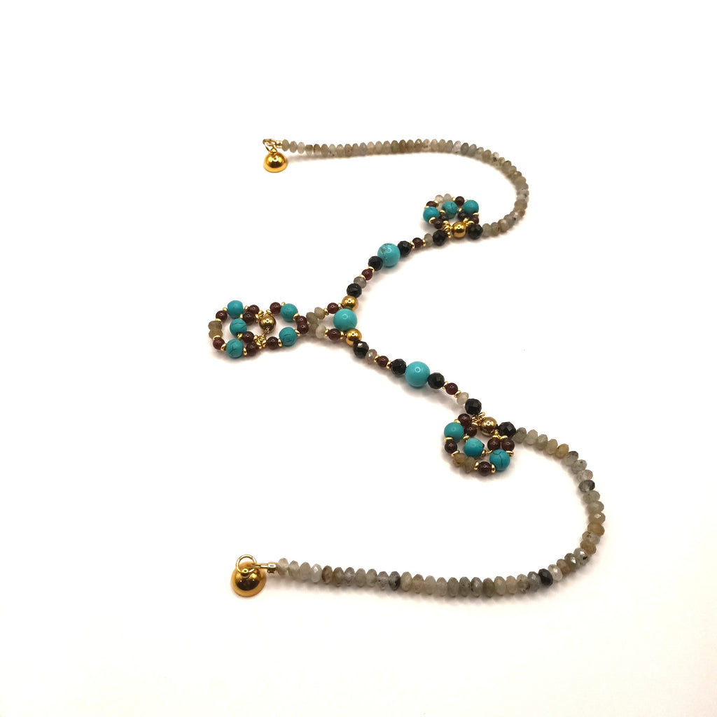 Mystic Labradorite - Labradorite, Spinelle & Finitions Or