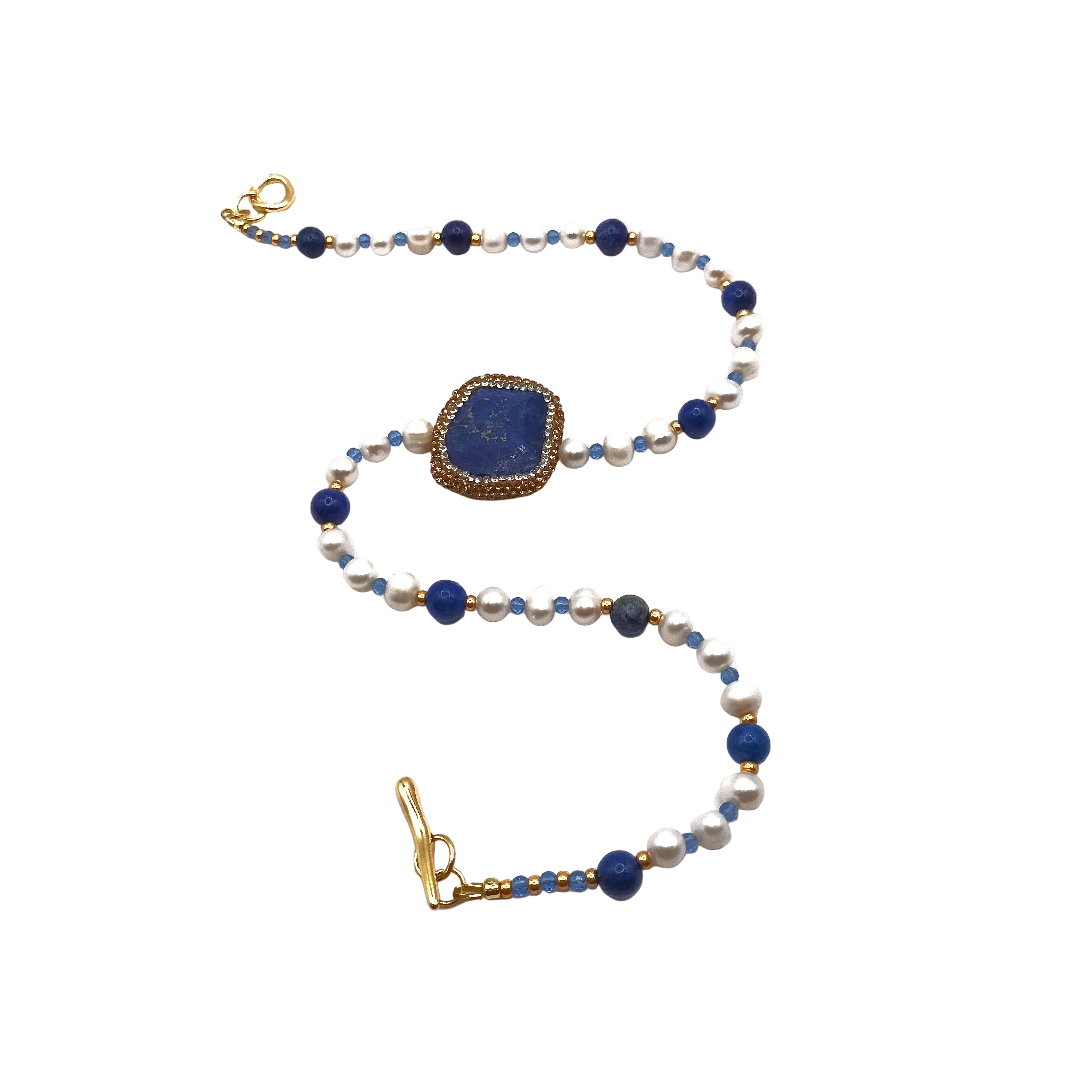 Deep Serenity - Lapis-Lazuli, Spinelle & Plaqué Or