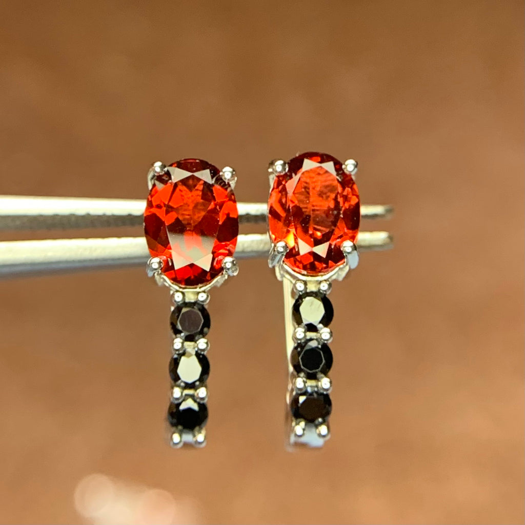 Éclat de Grenat – Rhodolite, Spinelle & Argent 925 placage Rhodium