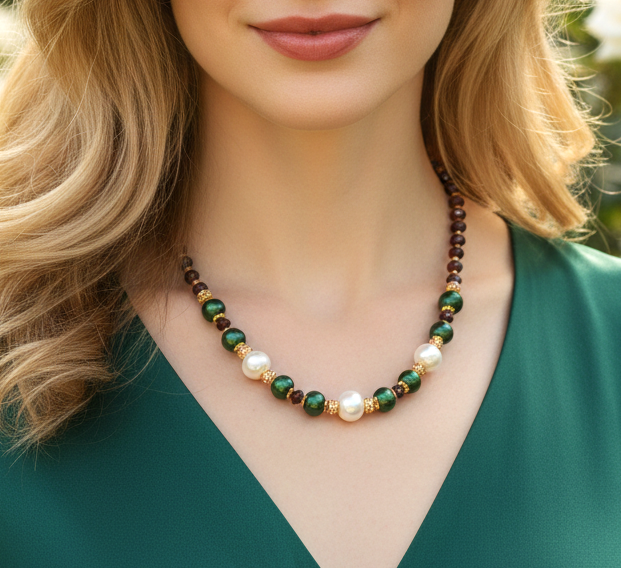 Eternal Velvet Collier - Grenat & Argent S925