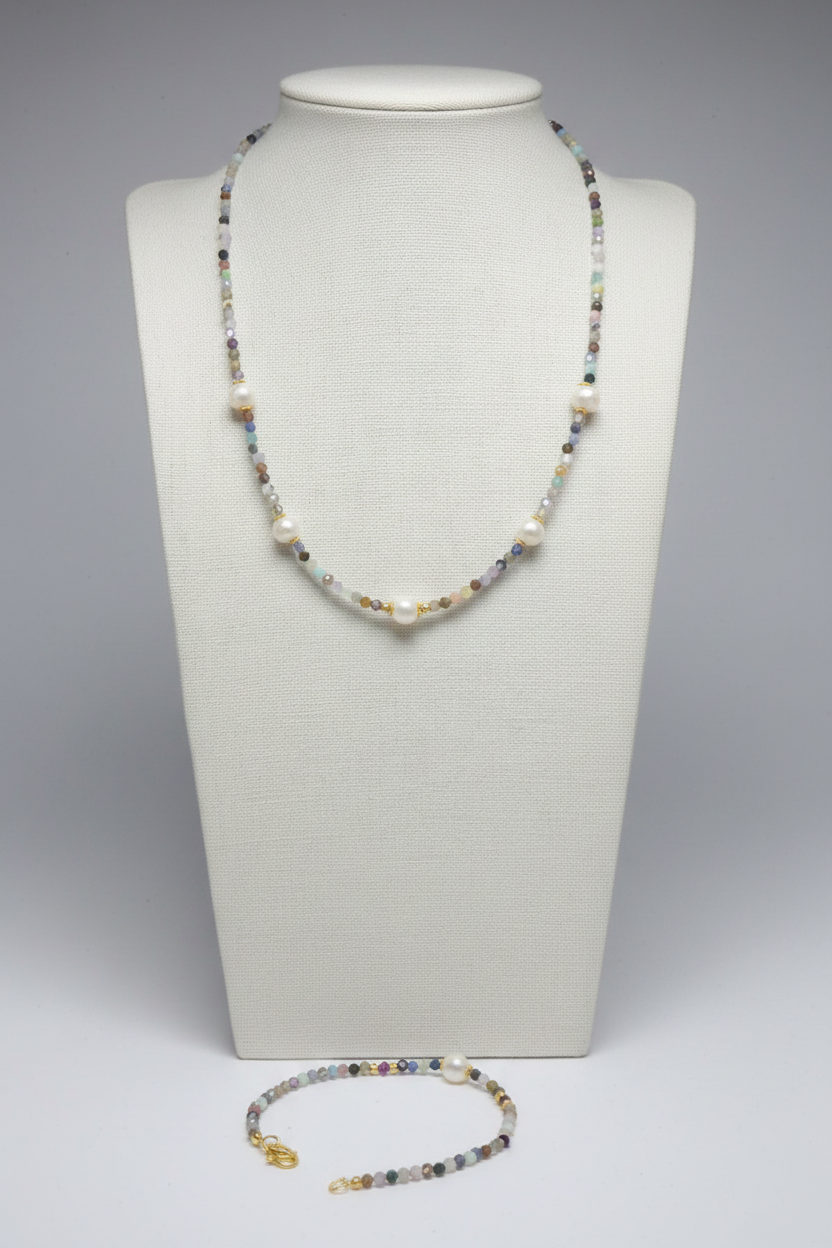 Rainbow Harmony Duo- Pierres Multicolores & Argent S925