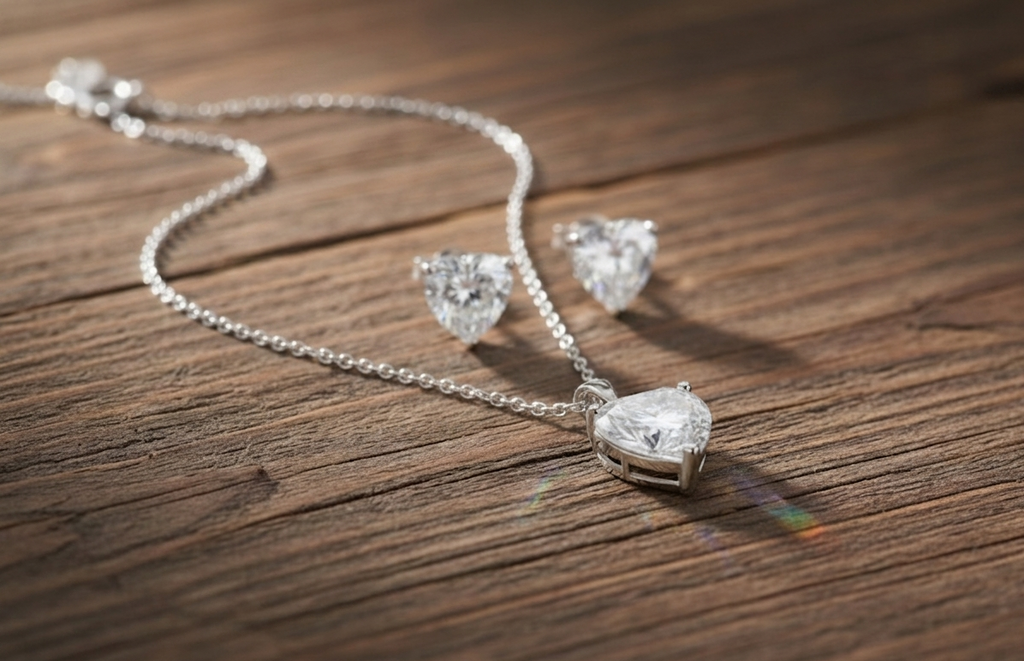 Parure "Cœur Éternel" – Éclat Diamant Zirconium & Argent 925