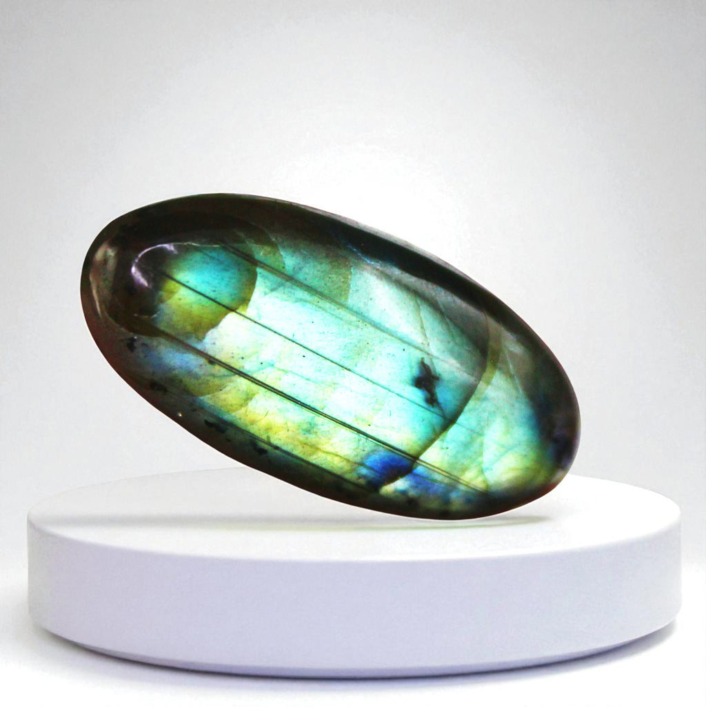 Cabochon Labradorite Naturelle AAA - 36 Cts - Éclats Spectaculaires