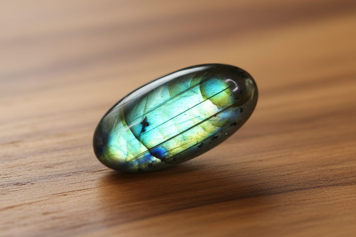 Cabochon Labradorite Naturelle AAA - 36 Cts - Éclats Spectaculaires