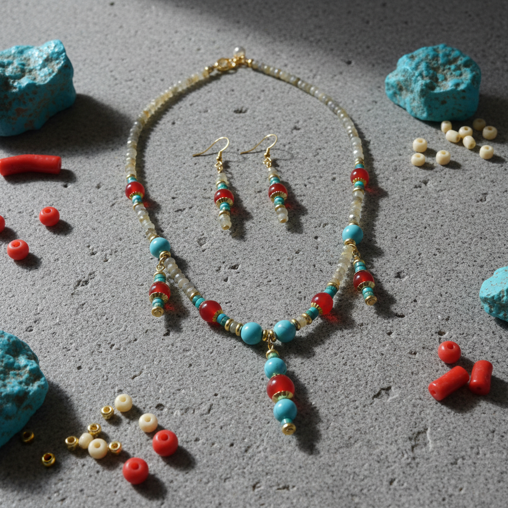 Triple Radiance Duo - Turquoise, Agate & Acier Inoxydable