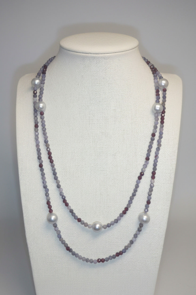 Tanzanite Elegance - Collier Double Rang Tanzanite & Argent S925