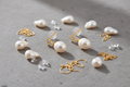 Oval Pearl Drop - Perle D’Eau Douce Naturelle & Argent Plaqué Or 18K