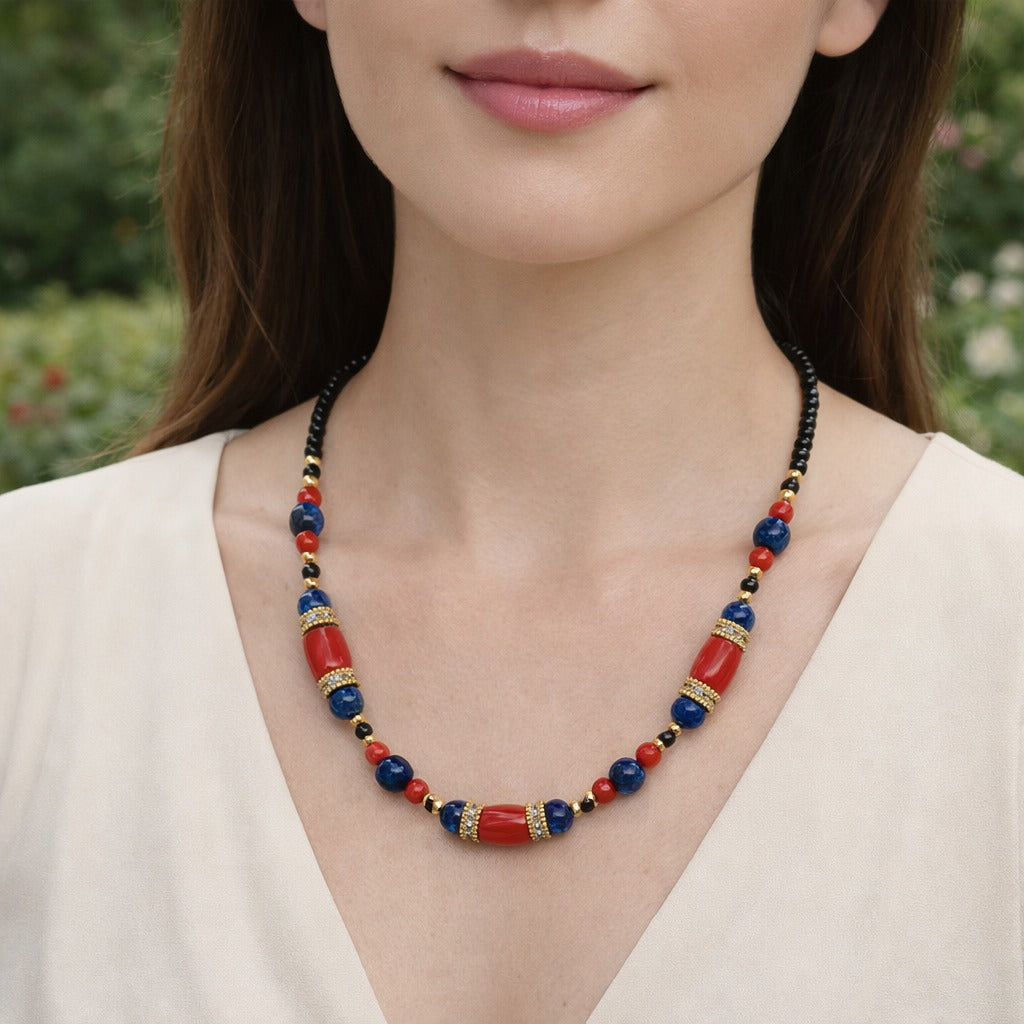 Royal Sparkle - Lapis-Lazuli & Plaqué Or 18K