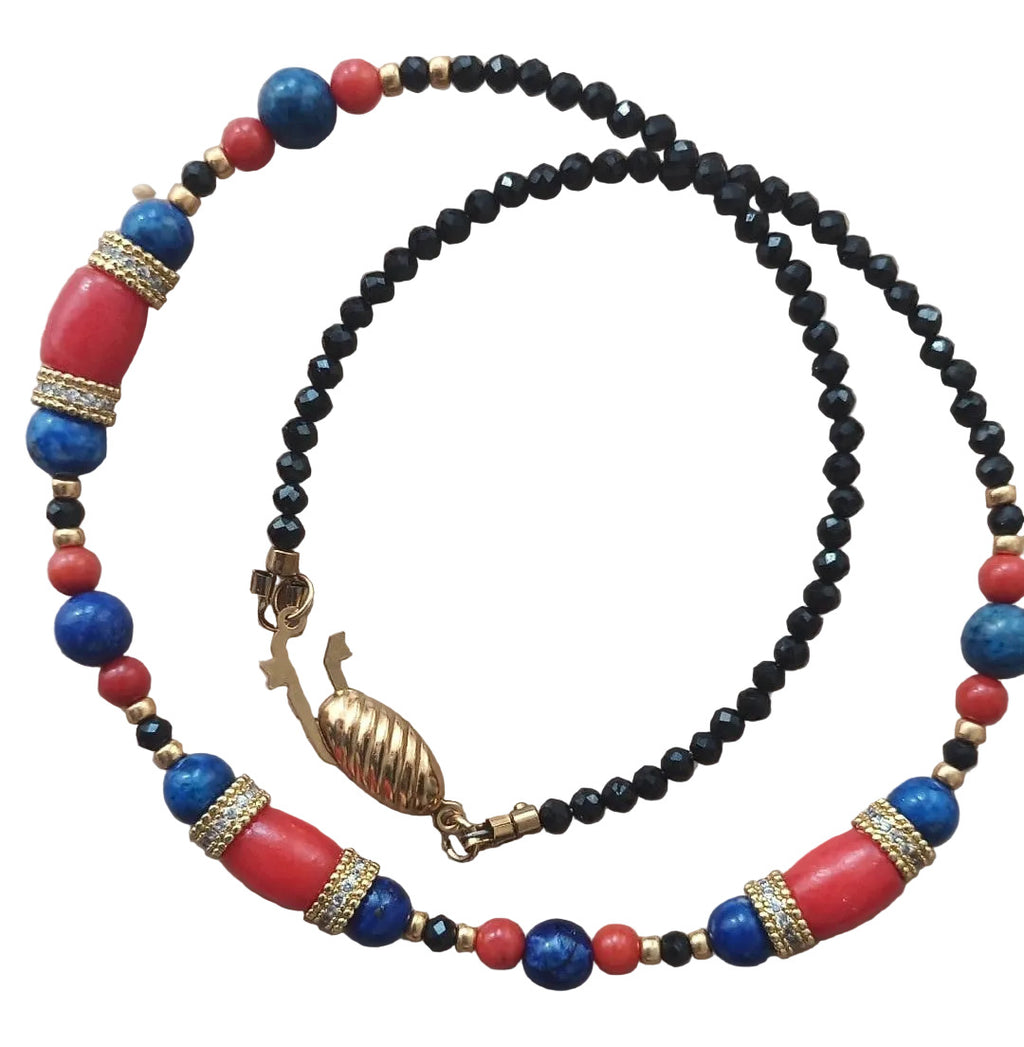 Royal Sparkle - Lapis-Lazuli & Plaqué Or 18K