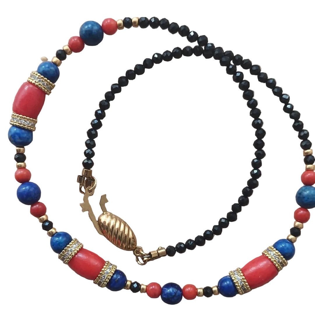 Royal Sparkle - Lapis-Lazuli & Plaqué Or 18K