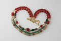 Mediterranean Heritage Collier - Agate & Plaqué Or 18K