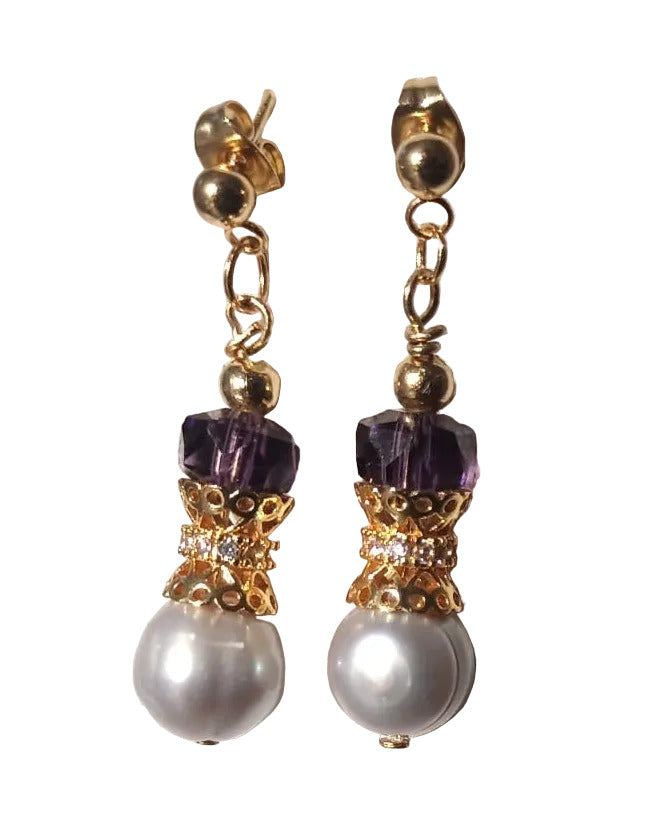 Ensemble Imperial Sparkle – Spinelle Multicolore, Perles Grises De Mer & Plaqué Or 18K