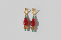 Solar Radiance - Agate Rouge, Aventurine & Acier Plaqué Or