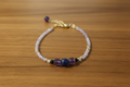 Bracelet "Éclat d'Améthyste Lavande" - Améthyste & Acier Inoxydable Plaqué Or