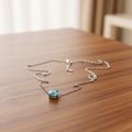 Collier Éclat Bleu Ciel - Argent 925 & Zirconium 8A