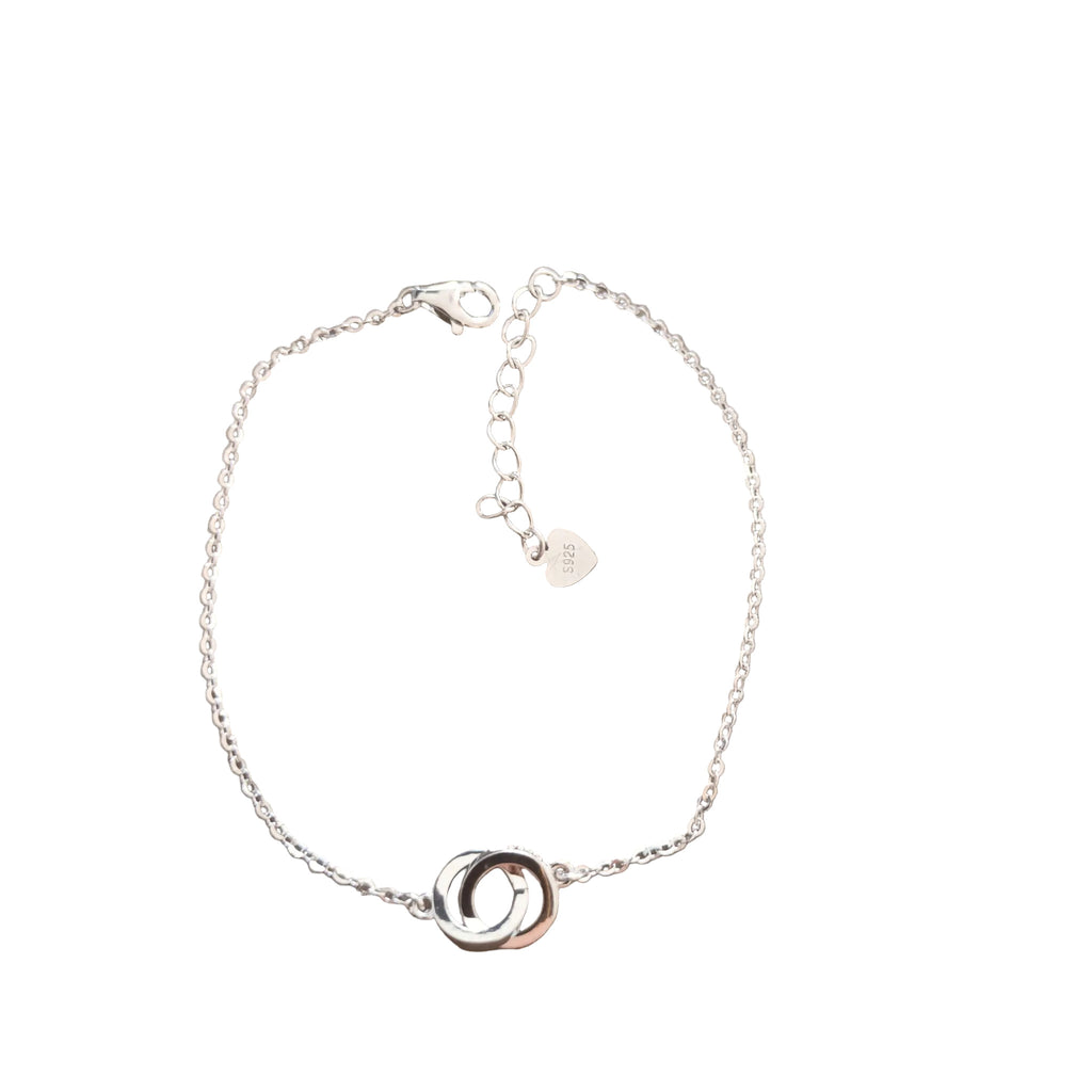 Bracelet Anneaux Entrelacés - Argent 925 Pur