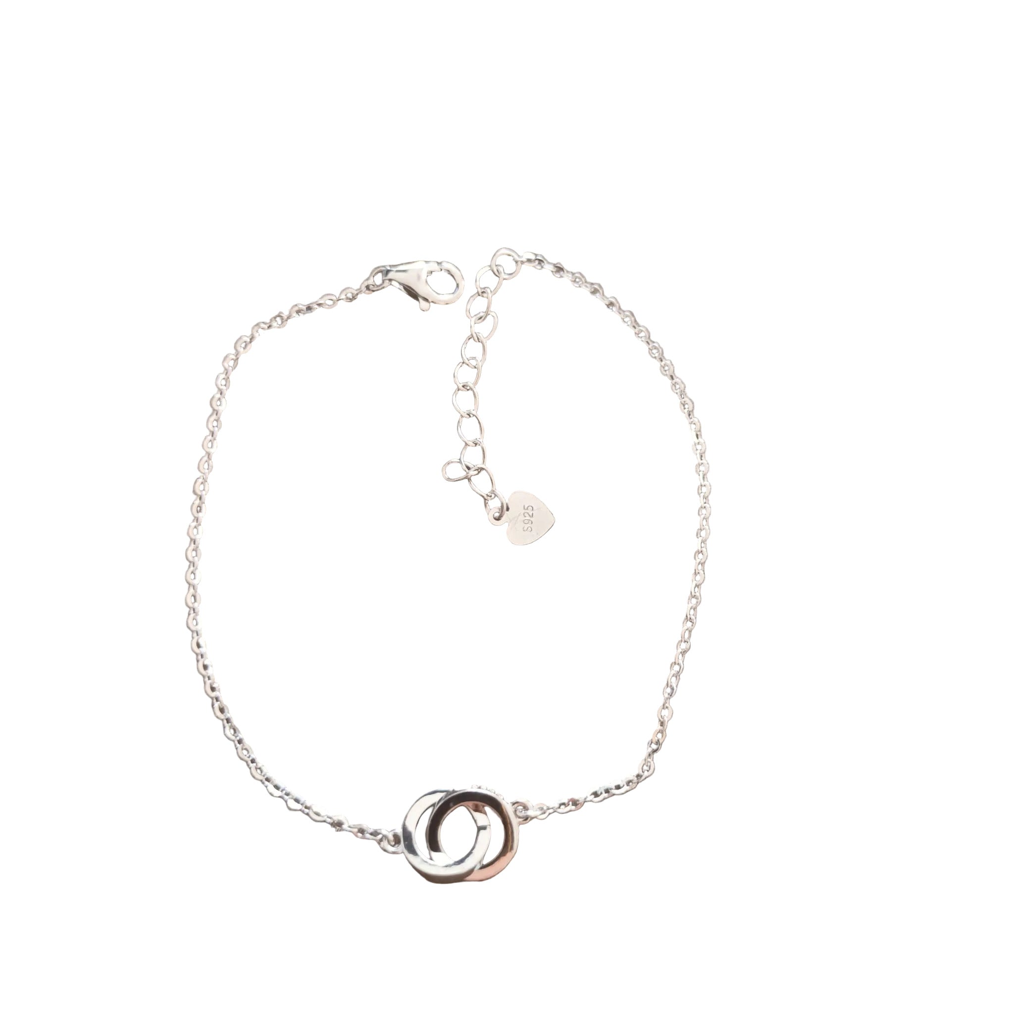 Bracelet Anneaux Entrelacés - Argent 925 Pur