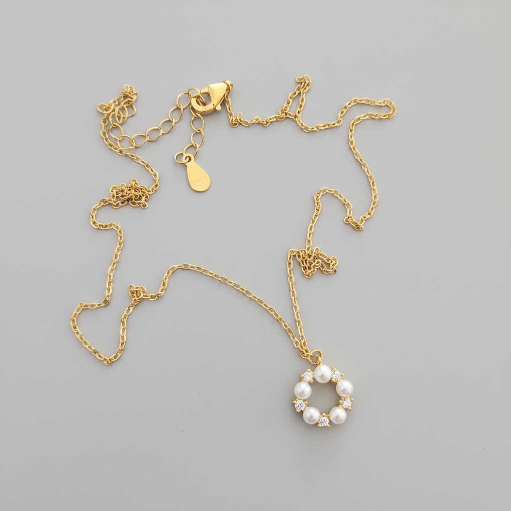Perles de Coquillage & Argent 925 Plaqué Or