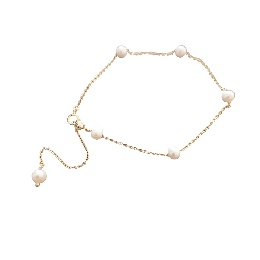 Bracelet Éclat de Perles - Perles de Culture & Argent 925 Doré
