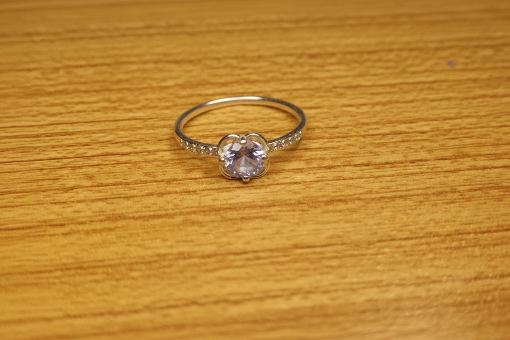 Bague Fleur de Tanzanite Naturelle - 5.53 Ct & Argent 925