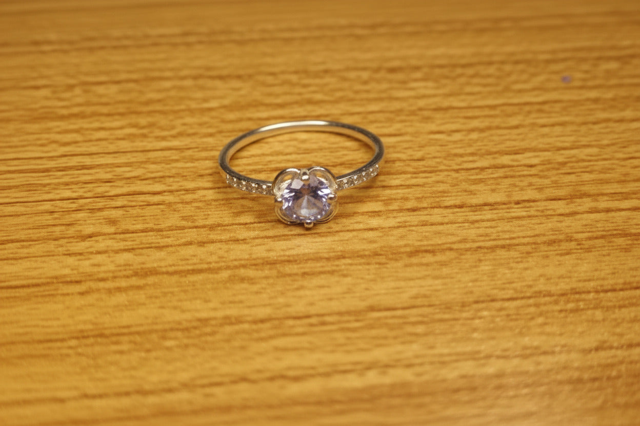 Bague Fleur de Tanzanite Naturelle - 5.53 Ct & Argent 925