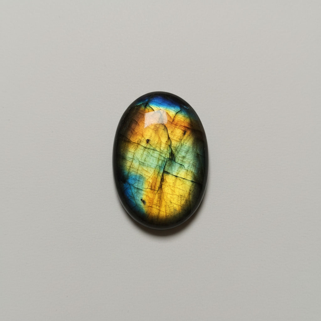 Labradorite de Collection – Motifs Ondulés "Curvy" – 91 cts