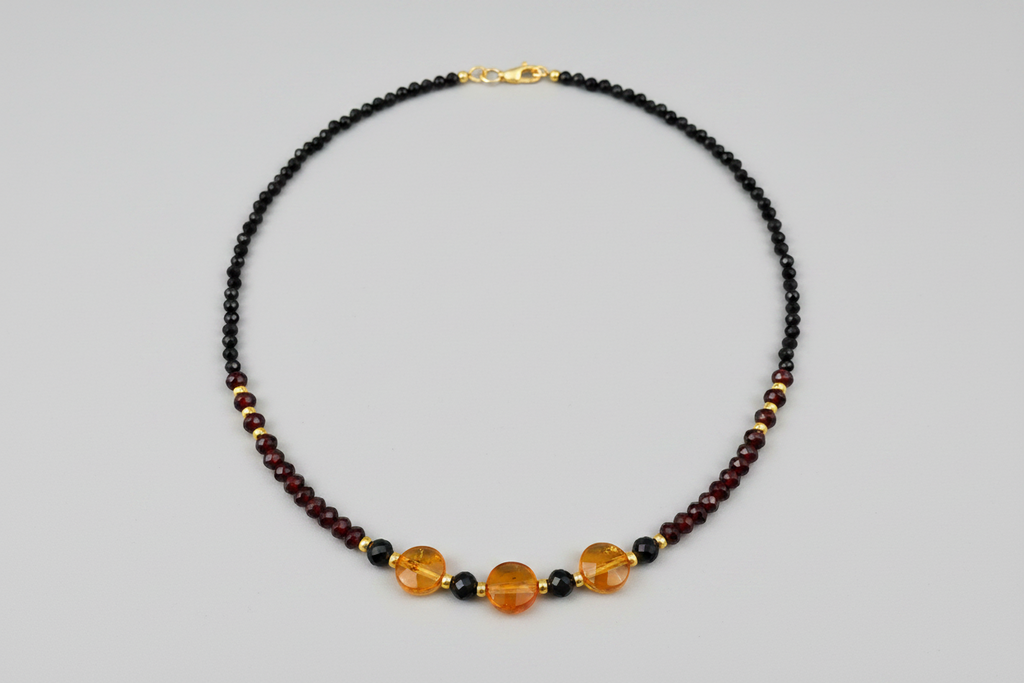 Collier Élégance Rubis - Agate Rouge & Argent 925