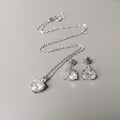 Parure "Cœur Éternel" – Éclat Diamant Zirconium & Argent 925