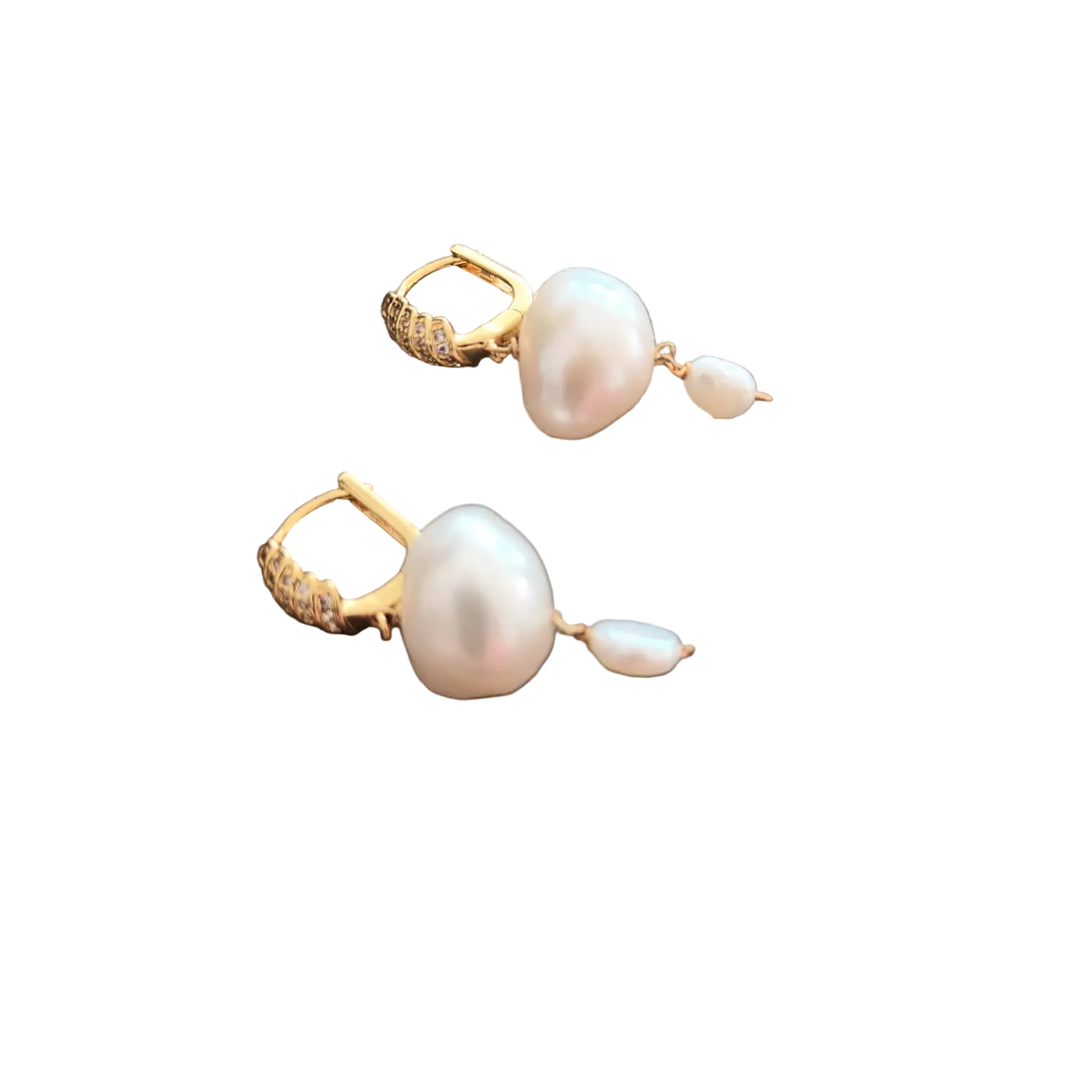 Boucles d'oreilles créoles - Argent Sterling & Plaqué Or 18K