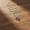 Collier Cœur Vibrant & Rose Sculptée - Argent Sterling 925