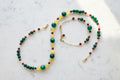 Ensamble Mystère Oriental - Fuchsite Émeraude, Éclat d'Opale & Argent S925
