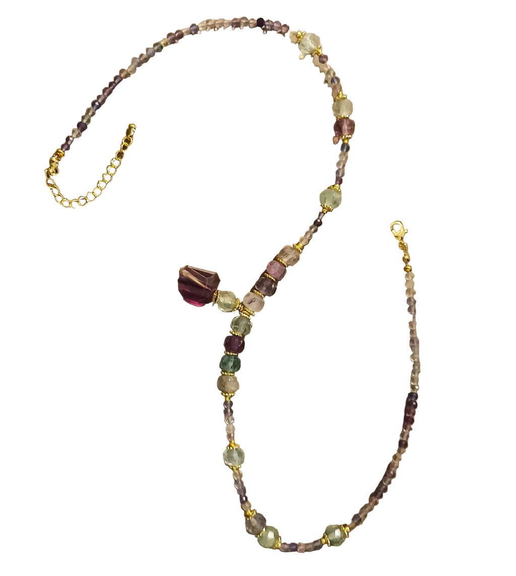 Harmonie Cristalline - Fluorite & Finitions Dorées 18K