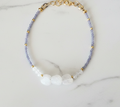 Bracelet Tanzanite & Pierre de Lune - Laiton Doré