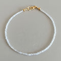 Bracelet - Labradorite Douceur Cubique & Argent Plaqué Or