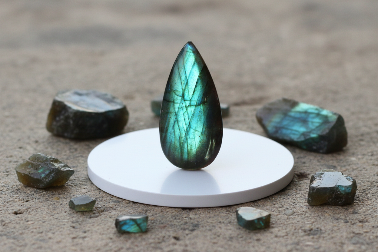 Cabochon Labradorite Naturelle (AAA Quality)- 24 Cts & Pierre Fine