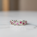 Bague Éclat Impérial - Grenat Rhodolite & Argent Rhodié