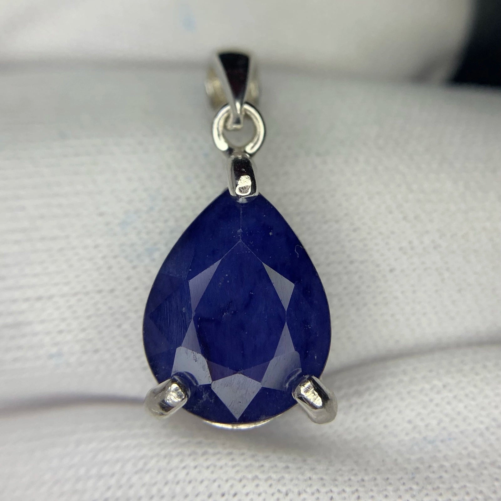 Parure Royale Saphir - Saphir Bleu Profond & Argent 925 Rhodié